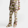 Women's Camo Print Mid-Rise Flared Leggings