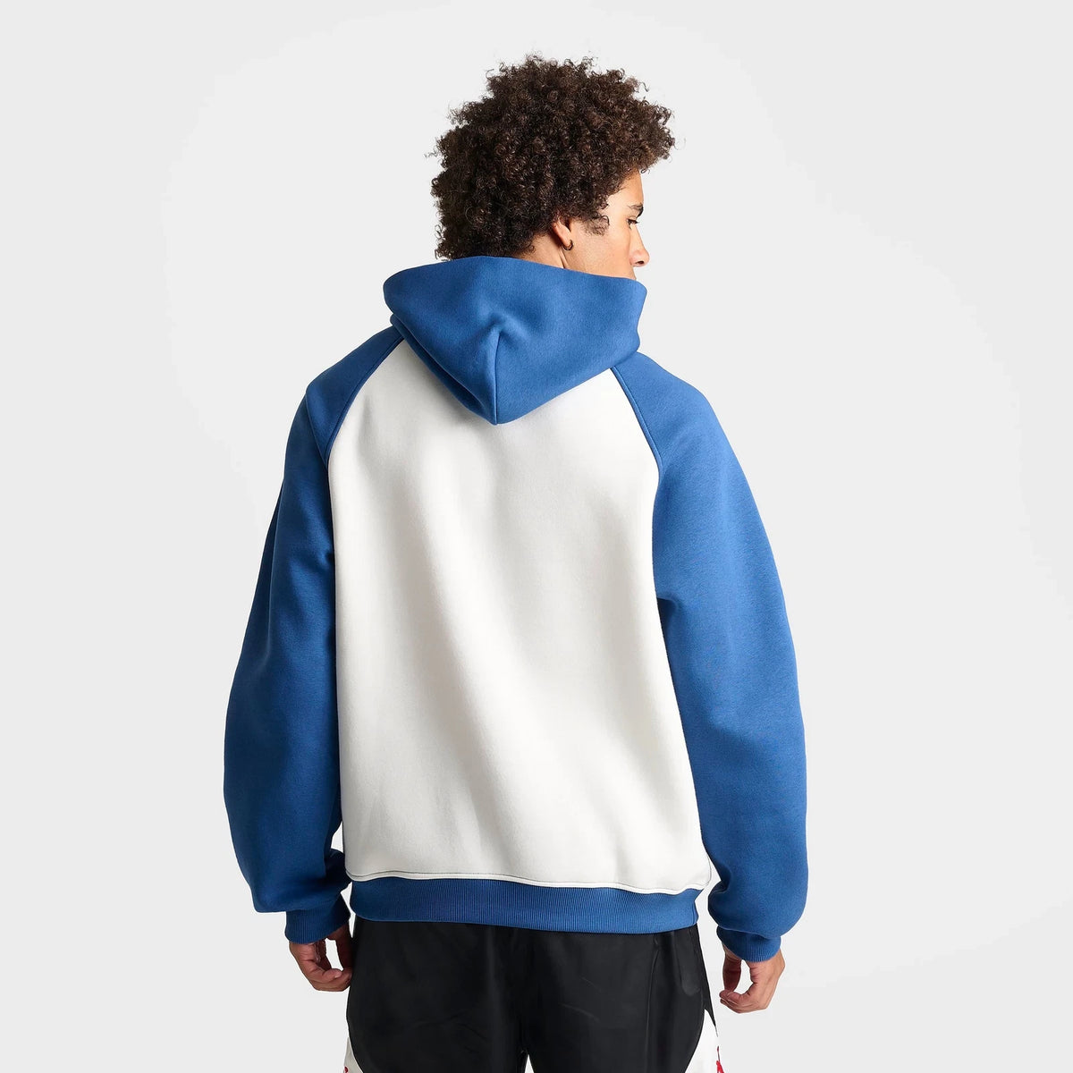 Men's Colorblock Fleece Pullover Hoodie