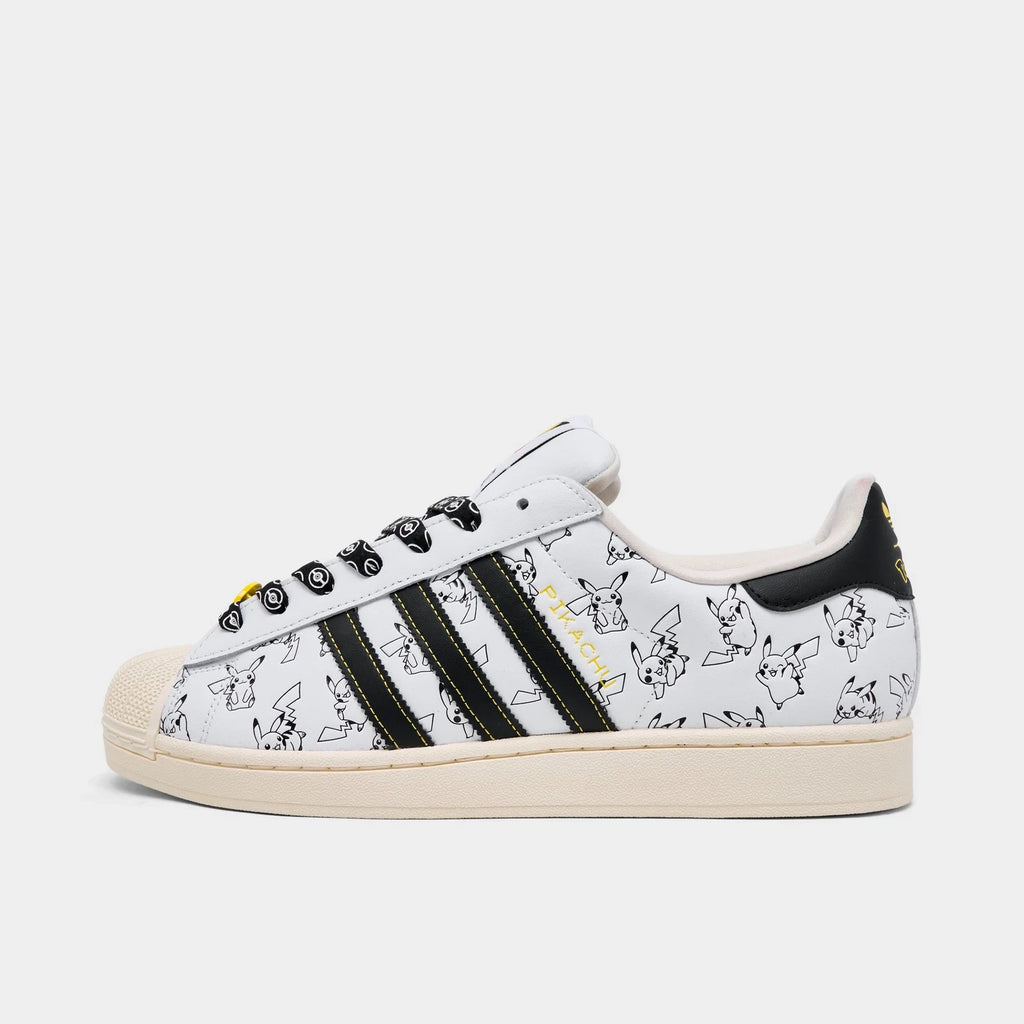 Men's Character-Print Shell Toe Sneaker - White