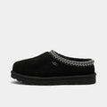Women's Suede Slip-On Slippers - Black