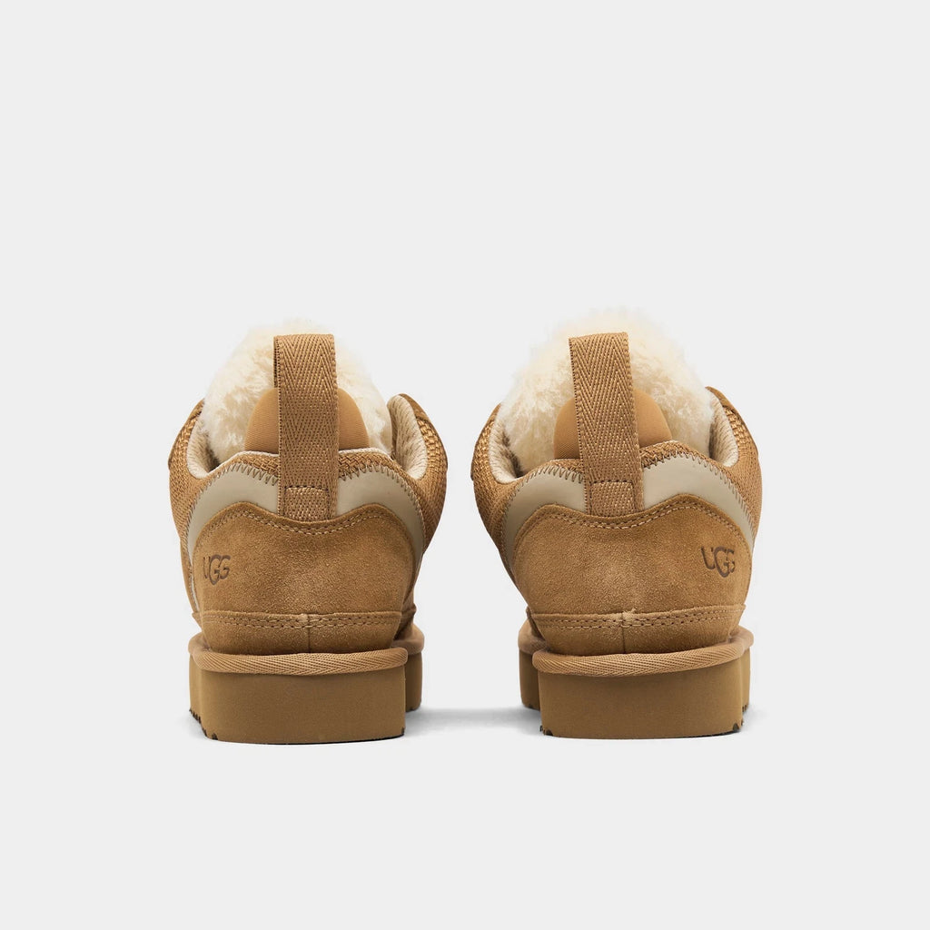 Women's Suede Mesh Sneaker Boots - Chestnut
