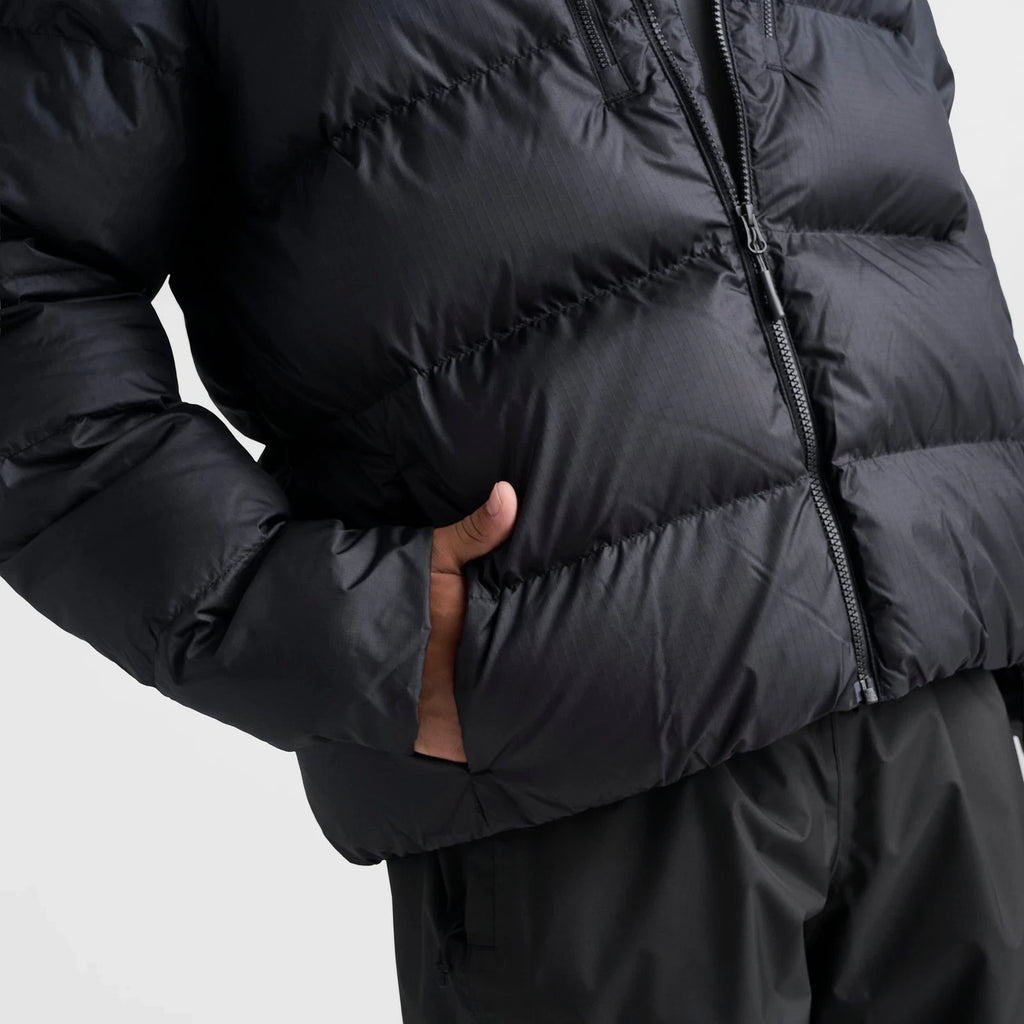 Men's Insulated Hooded Jacket - Black