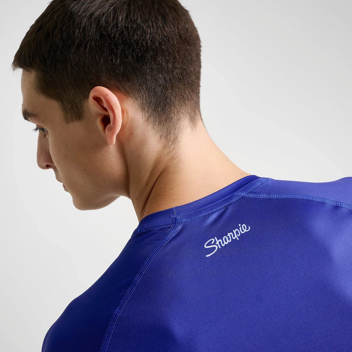 Men's Flame Graphic Compression Training Top - Blue