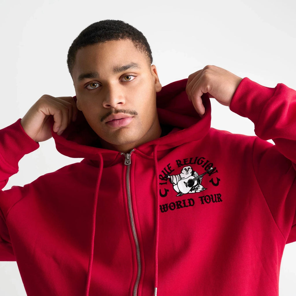 Men's Graphic Full-Zip Fleece Hoodie