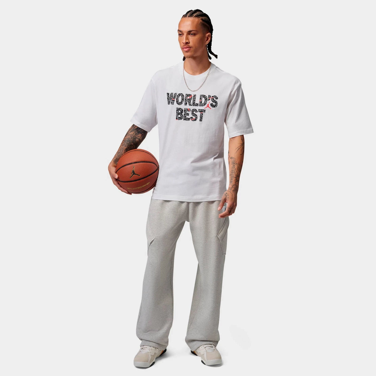 Men's Graphic Cotton T-Shirt - White