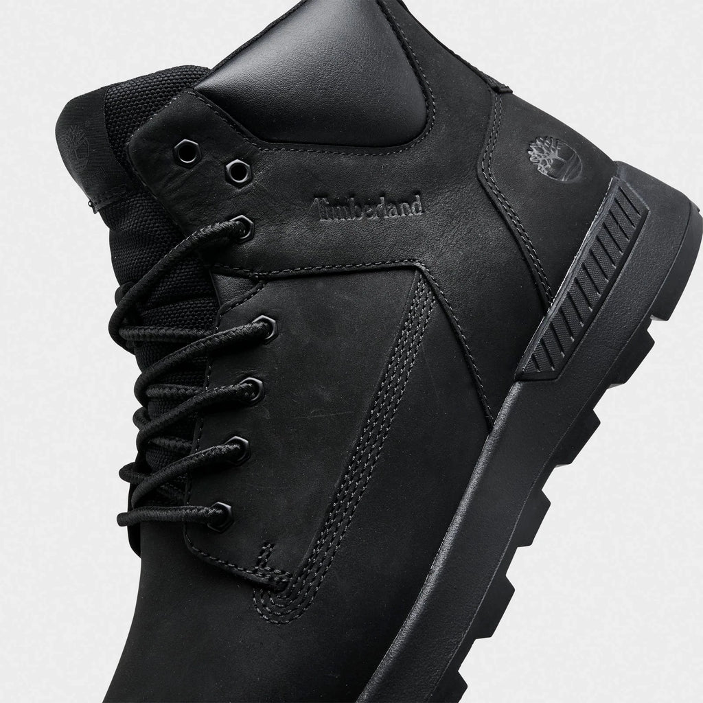 Men's Mid Nubuck Sneaker Boots - Black