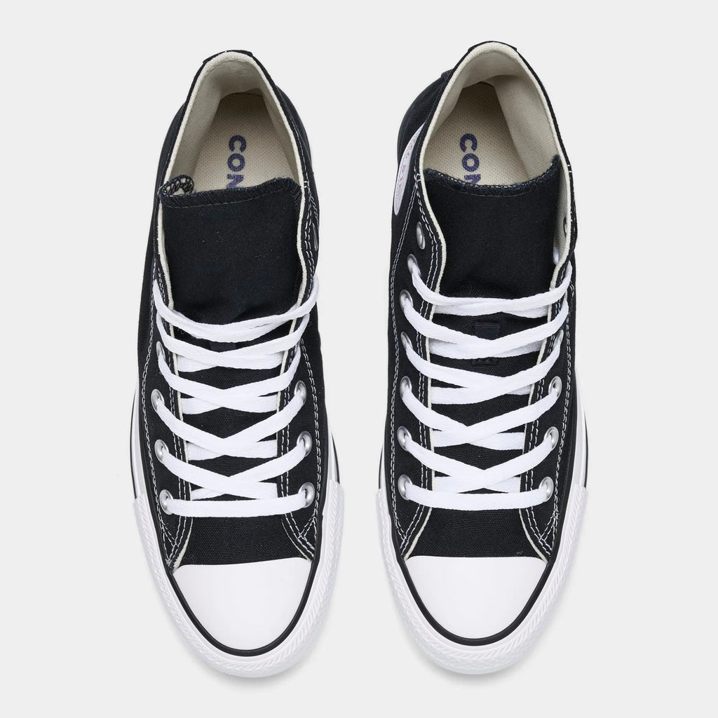 Women's Canvas High Top Sneakers - Black