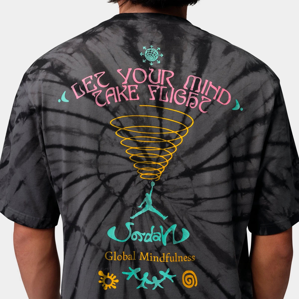 Men's Tie-Dye Graphic Cotton T-Shirt