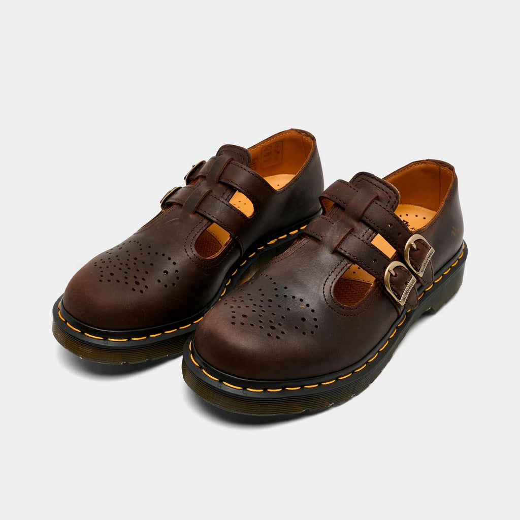 Women's Smooth Leather T-Bar Shoes