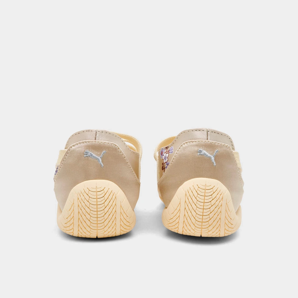 Women's Floral Satin Ballet-Inspired Sneakers