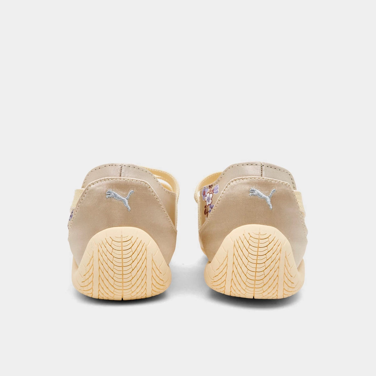 Women's Floral Satin Ballet-Inspired Sneakers