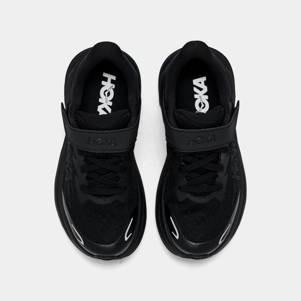Little Kids' Stretch Lace Running Shoes - Black