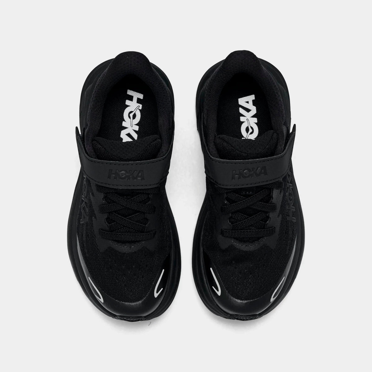 Little Kids' Stretch Lace Running Shoes - Black