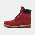 Men's 6-Inch Waterproof Leather Boots - Red