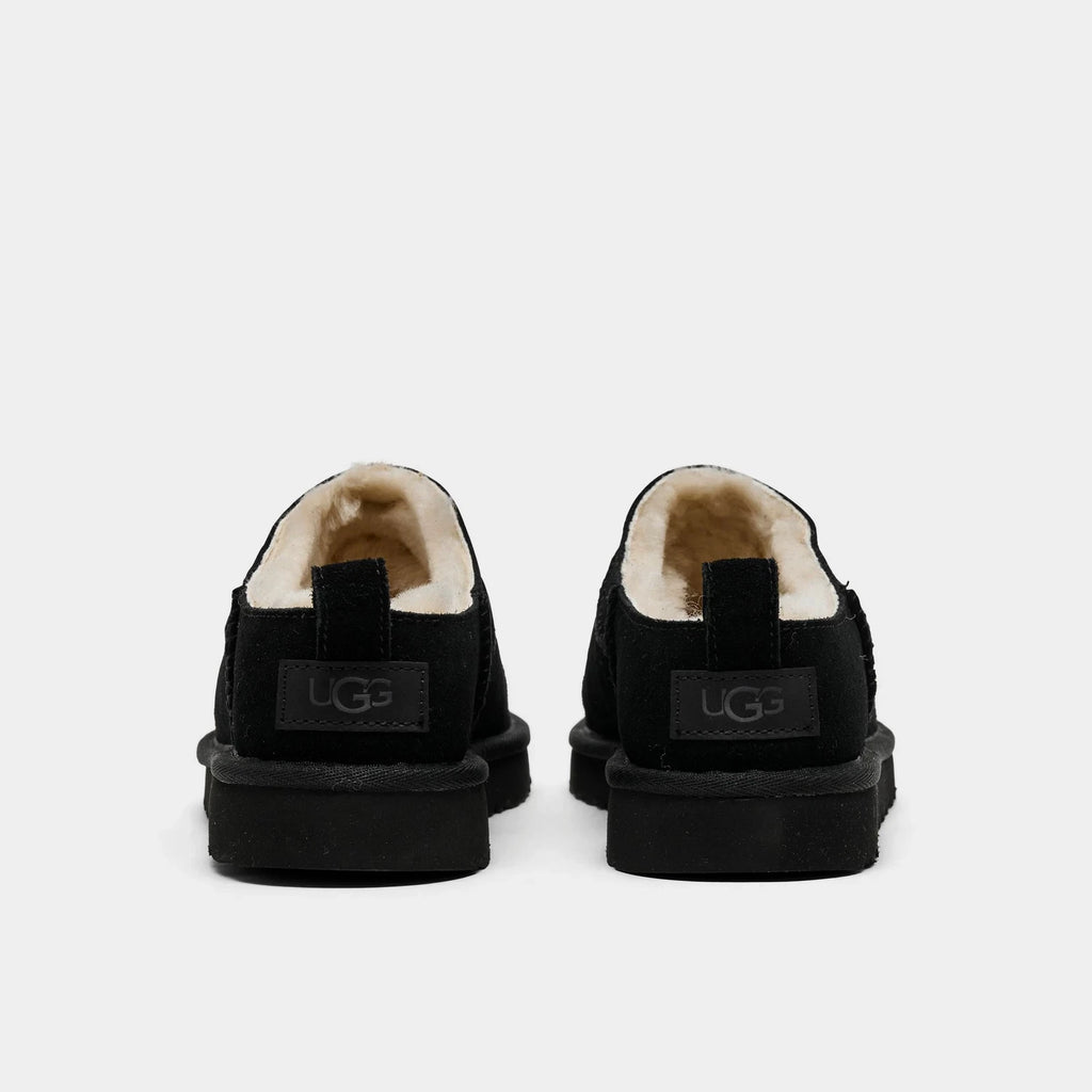 Women's Suede Micro Ankle Boots - Black