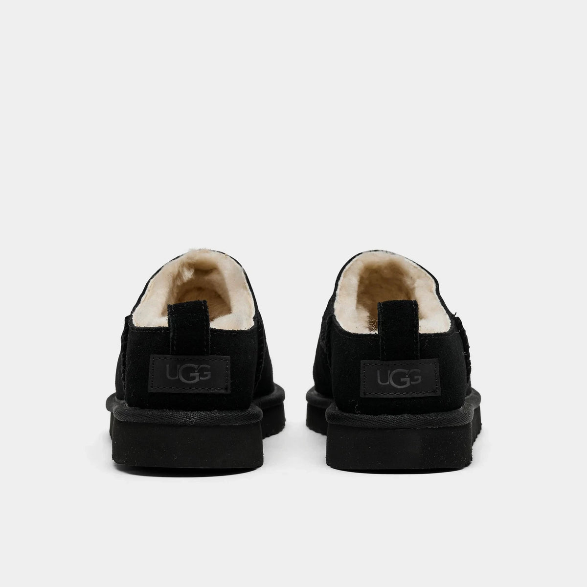 Women's Suede Micro Ankle Boots - Black