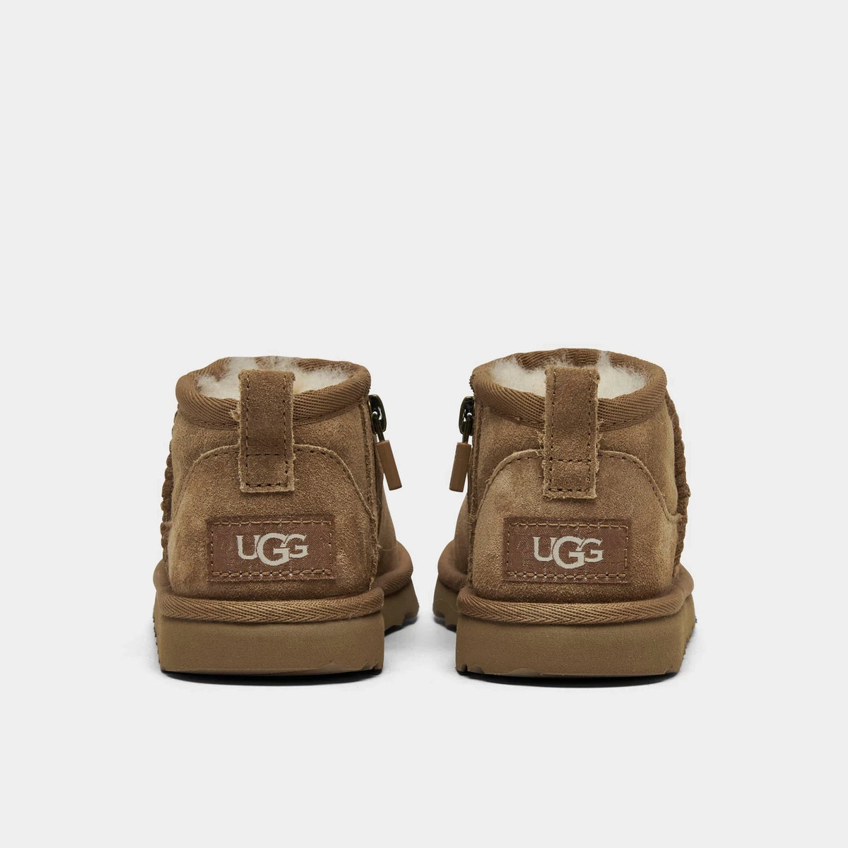 Toddler Sheepskin Mini Boots - Chestnut