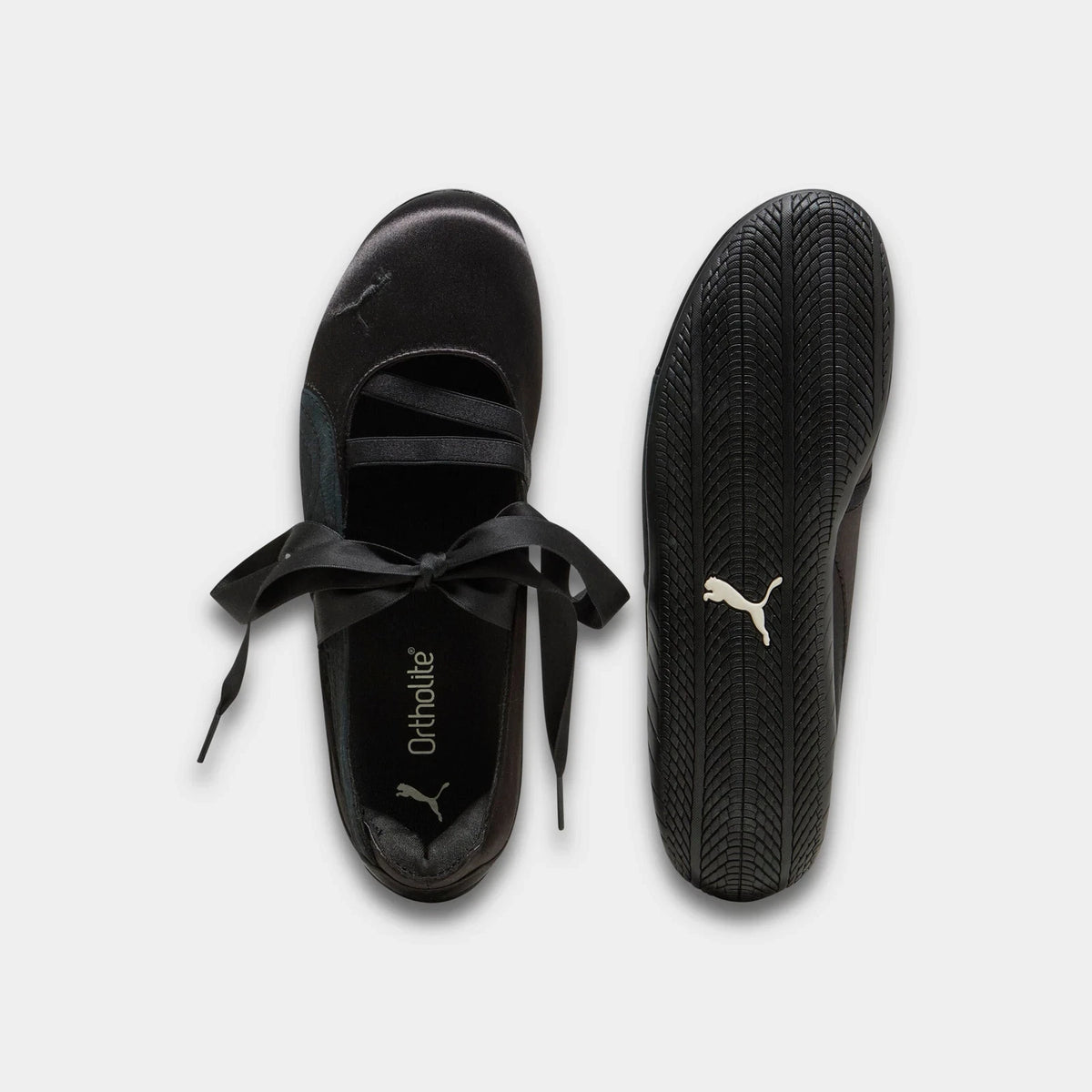 Women's Satin Ribbon Ballet-Inspired Sneakers