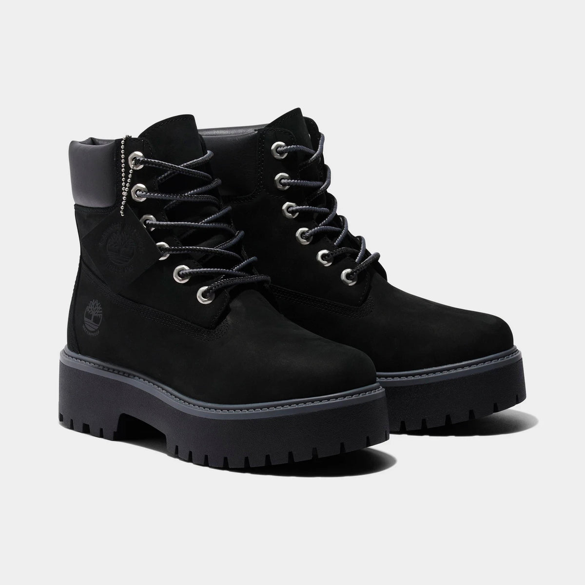 Women's Waterproof Platform Boots - Black