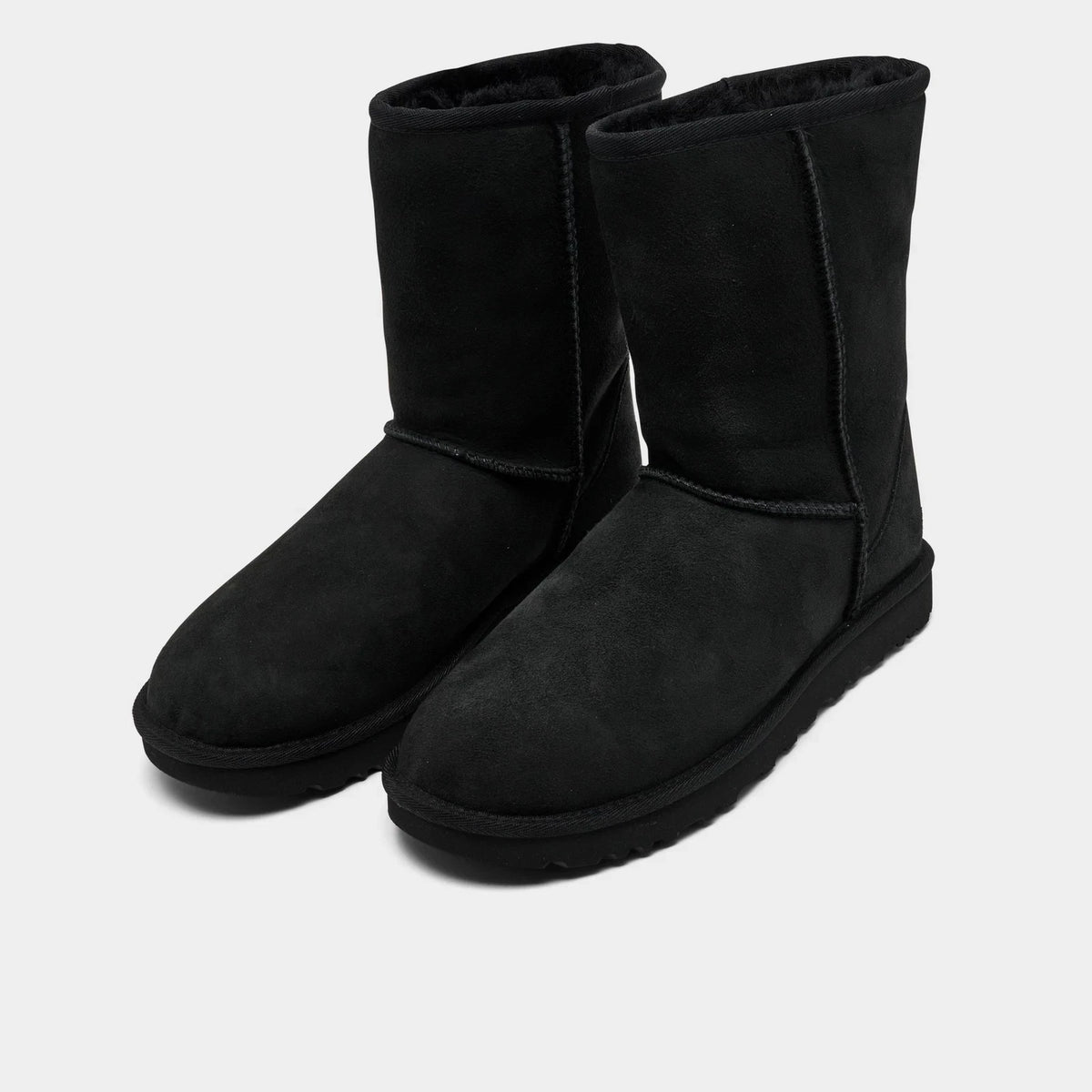 Women's Sheepskin Short Boots - Black