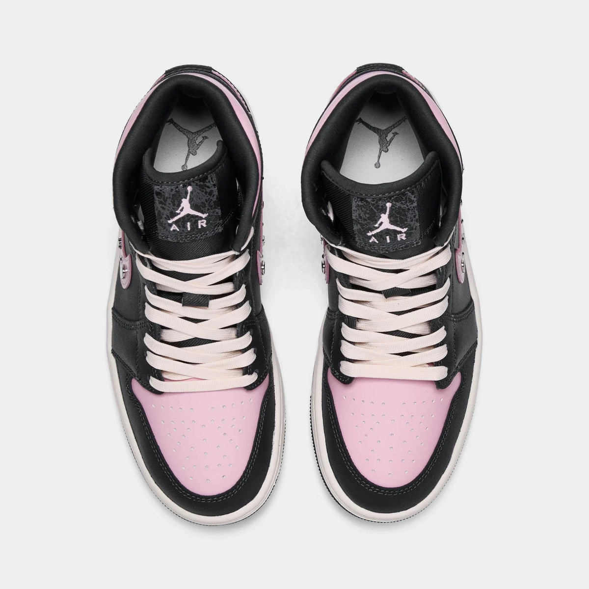 Women's Studded Leather Mid Top Sneaker