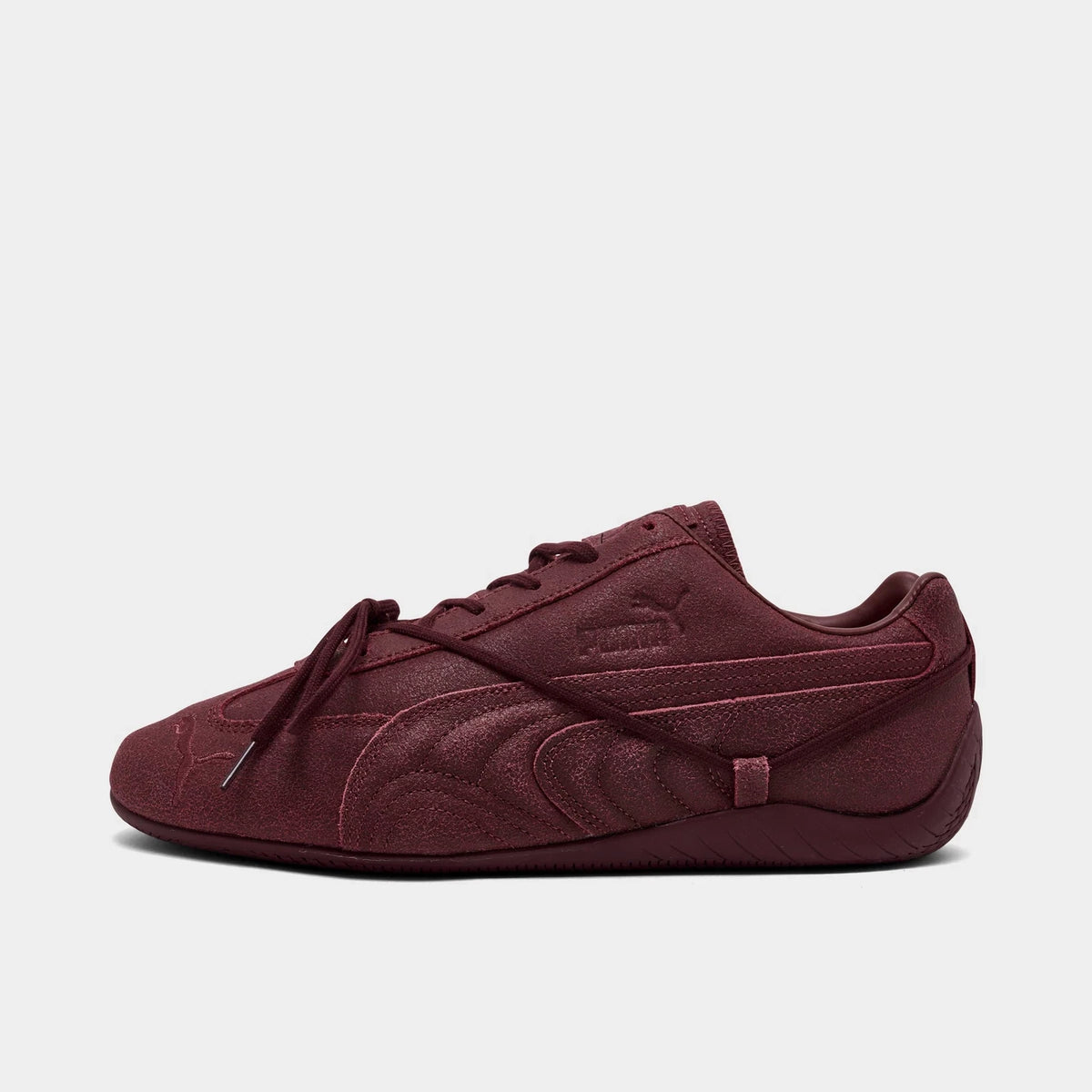 Women's Low-Profile Napped Leather Sneakers