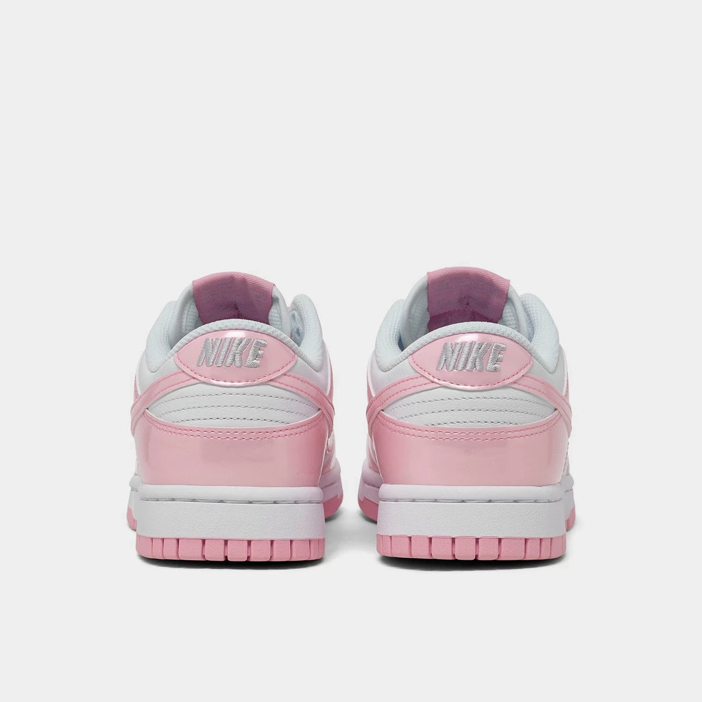 Women's Patent Leather Court Sneaker - White