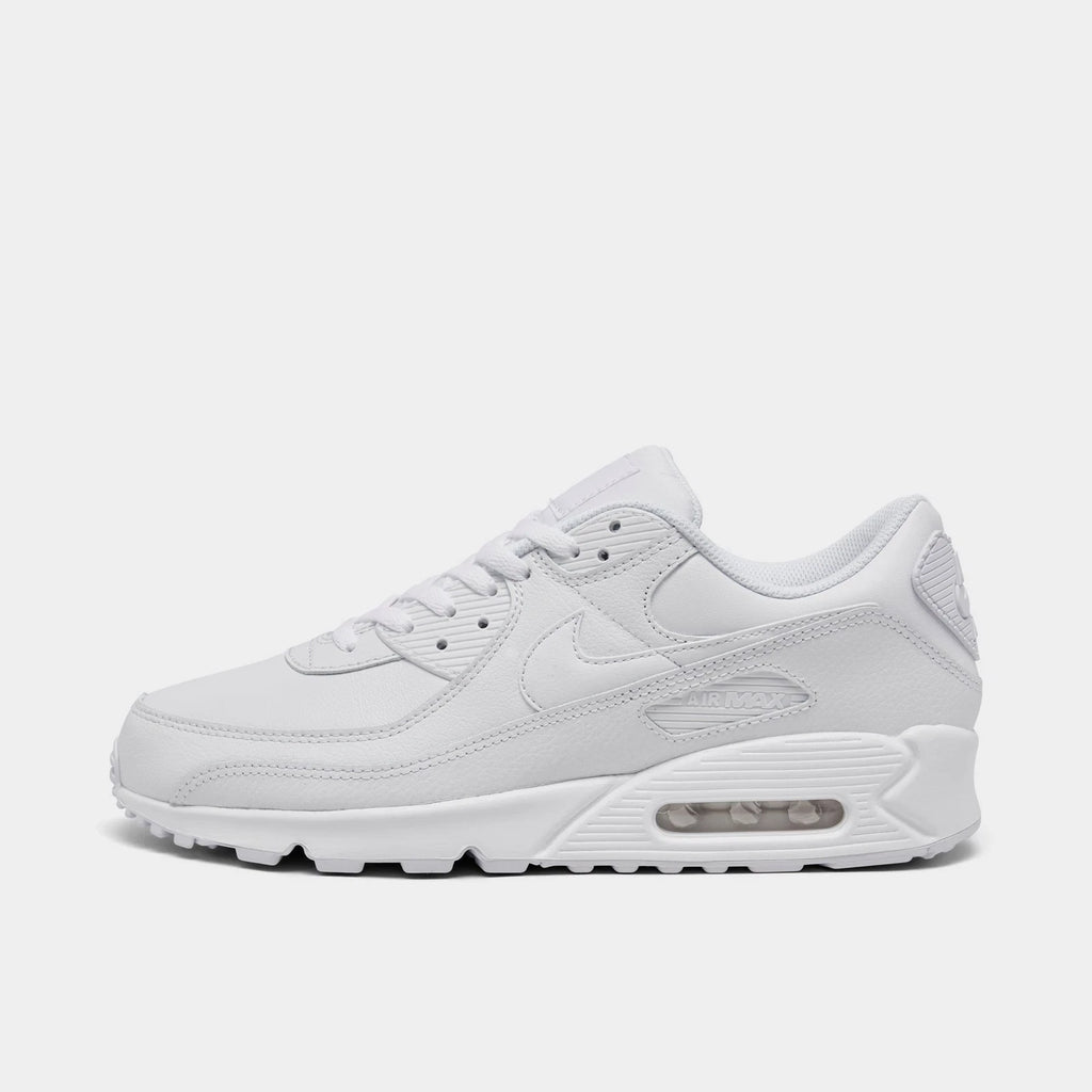 Men's Leather Low-Top Casual Sneakers - White