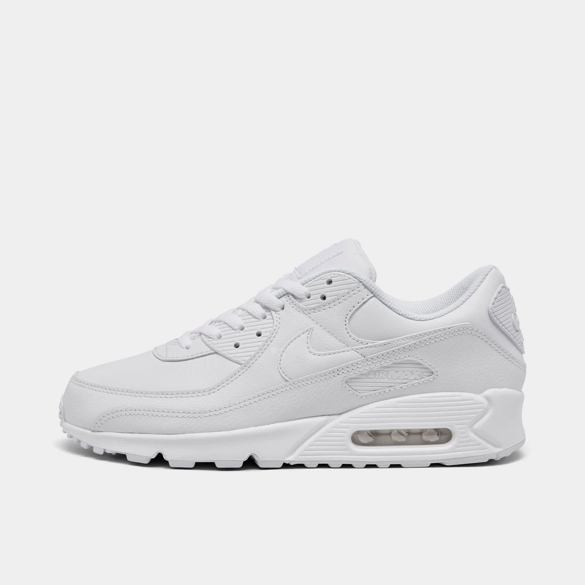Men's Leather Low-Top Casual Sneakers - White