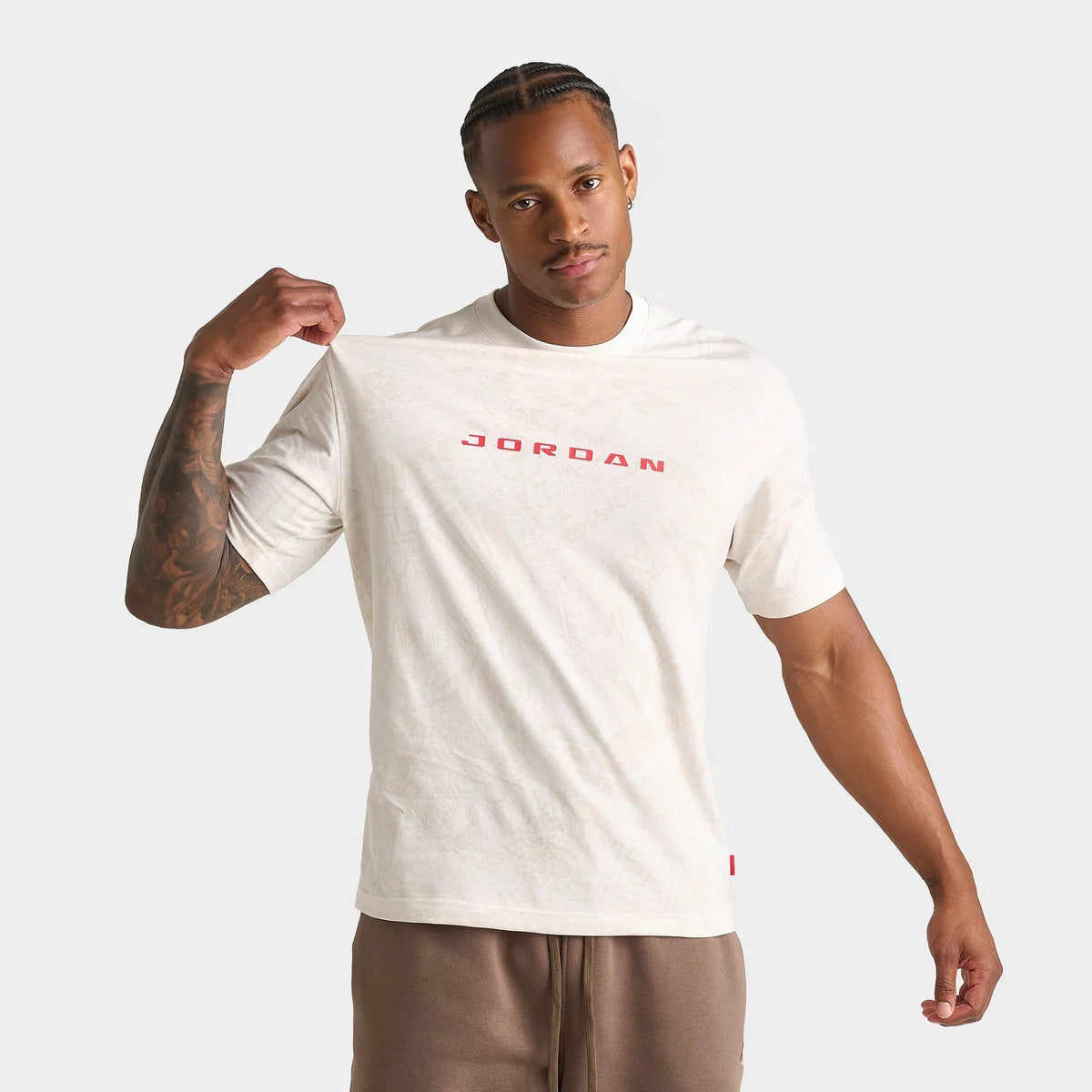 Men's Allover Graphic Cotton T-Shirt