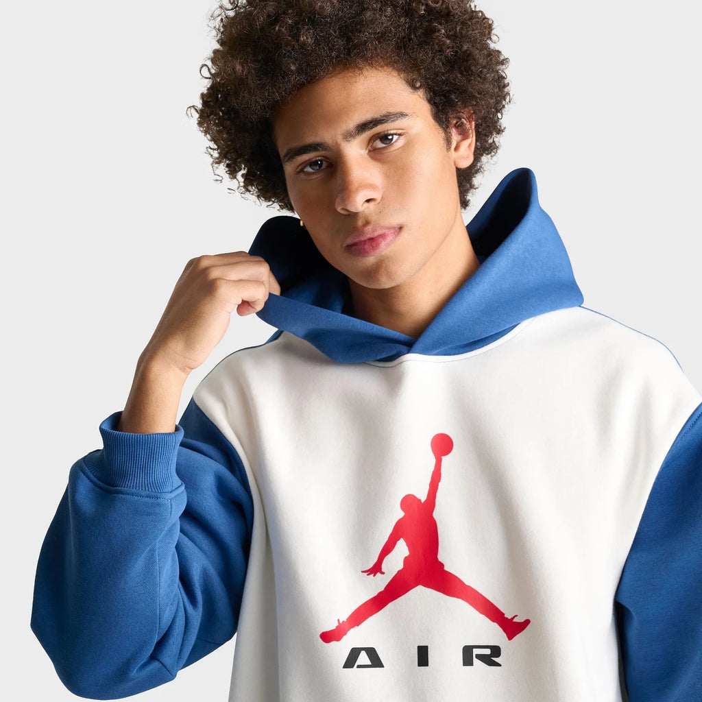 Men's Colorblock Fleece Pullover Hoodie