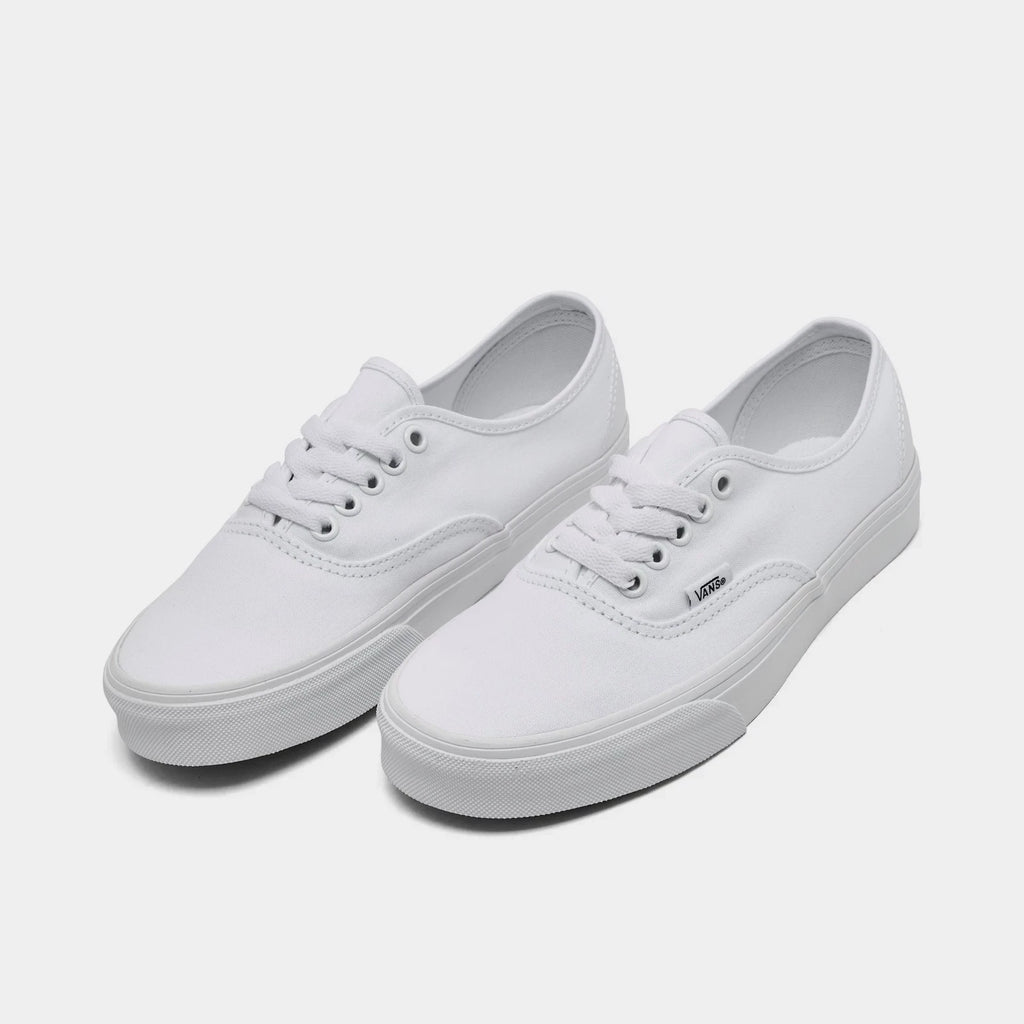 Canvas Low-Top Lace-Up Sneaker - White