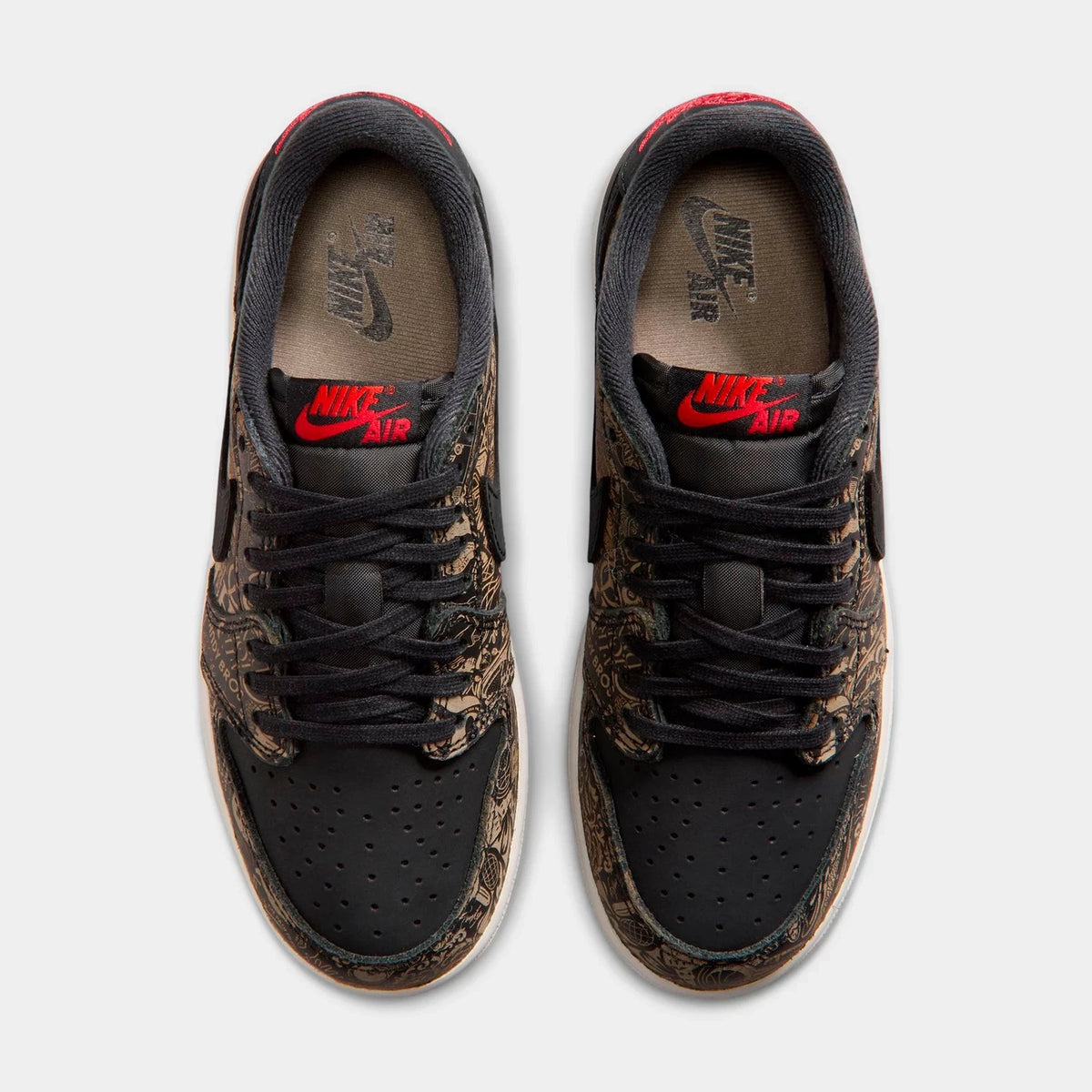 Big Kids' Perforated Leather Low-Top Sneakers