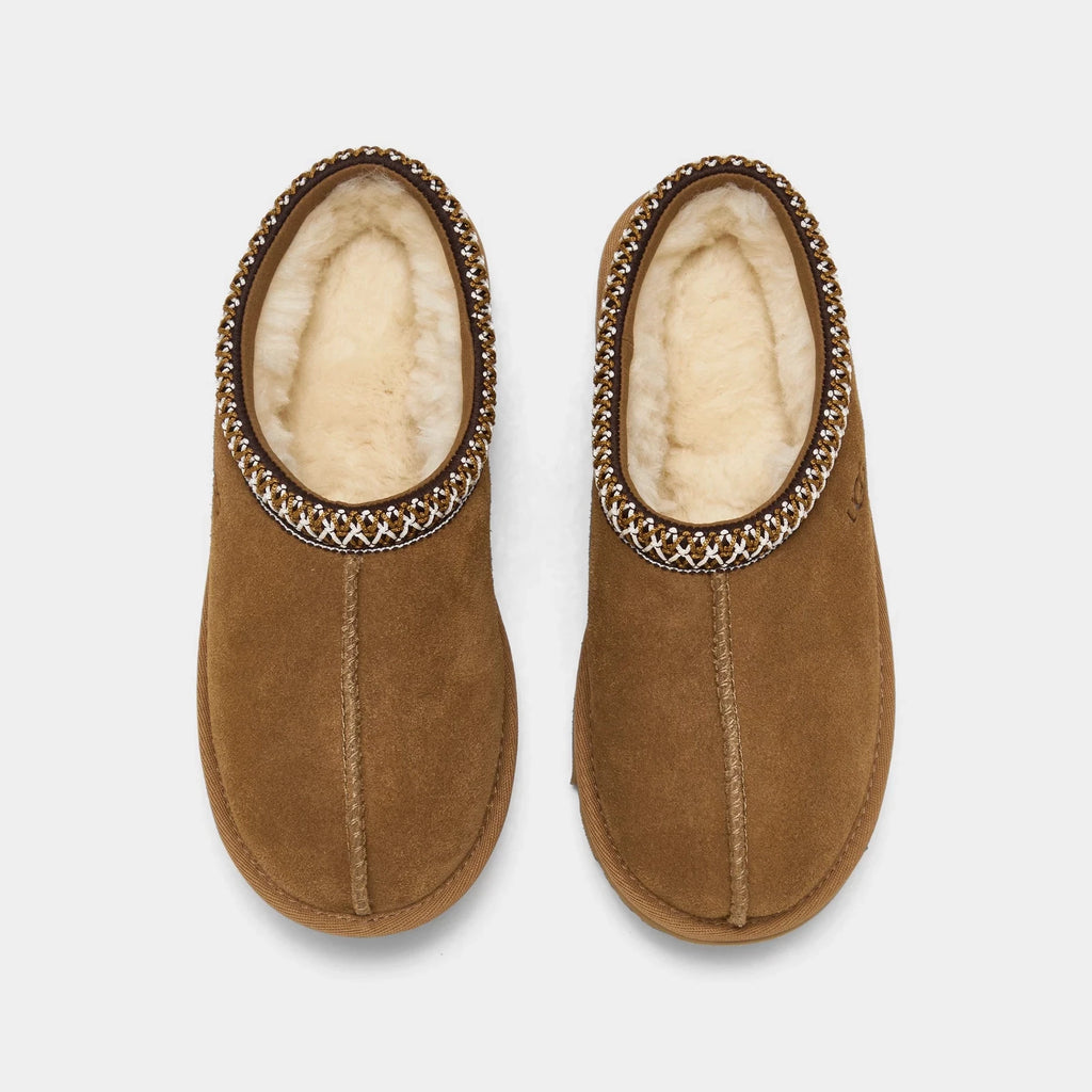 Kids' Suede Wool Blend Slippers
