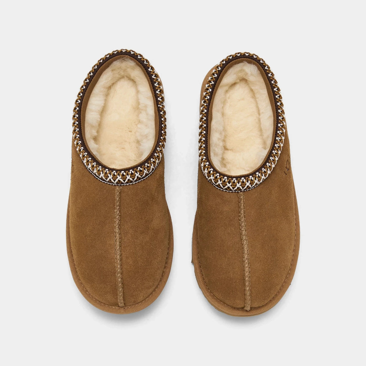 Kids' Suede Wool Blend Slippers