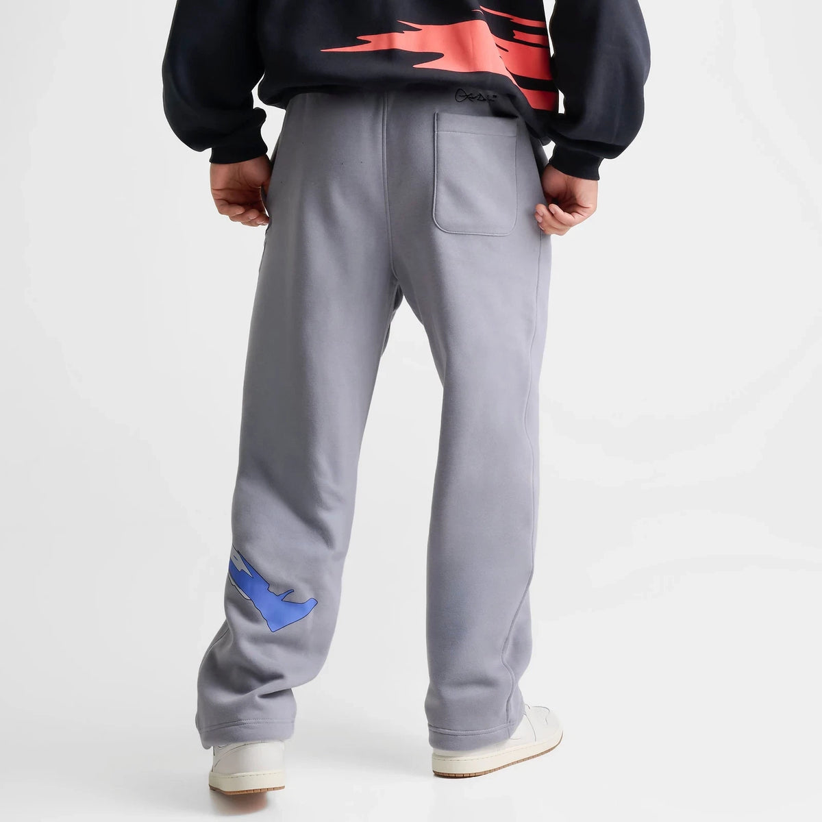 Men's Graphic Fleece Pants - Gray