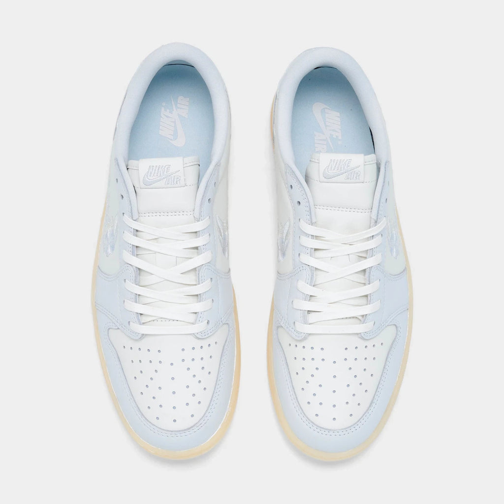 Leather Low Top Sneaker With Floral Embroidery