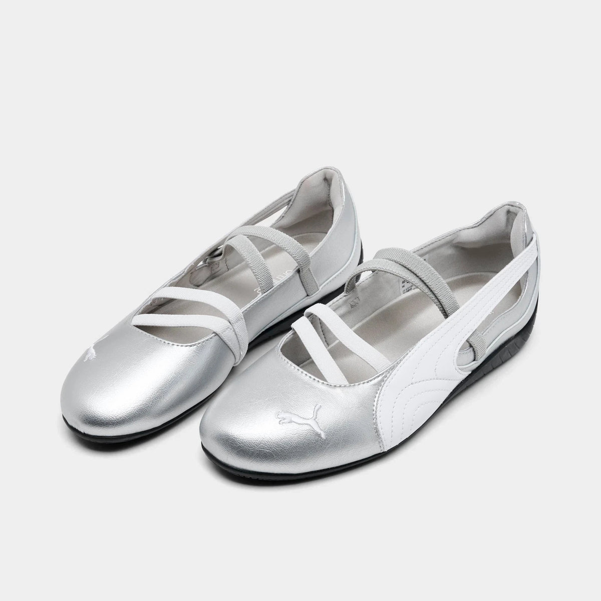 Women's Metallic Ballet-Inspired Sneakers