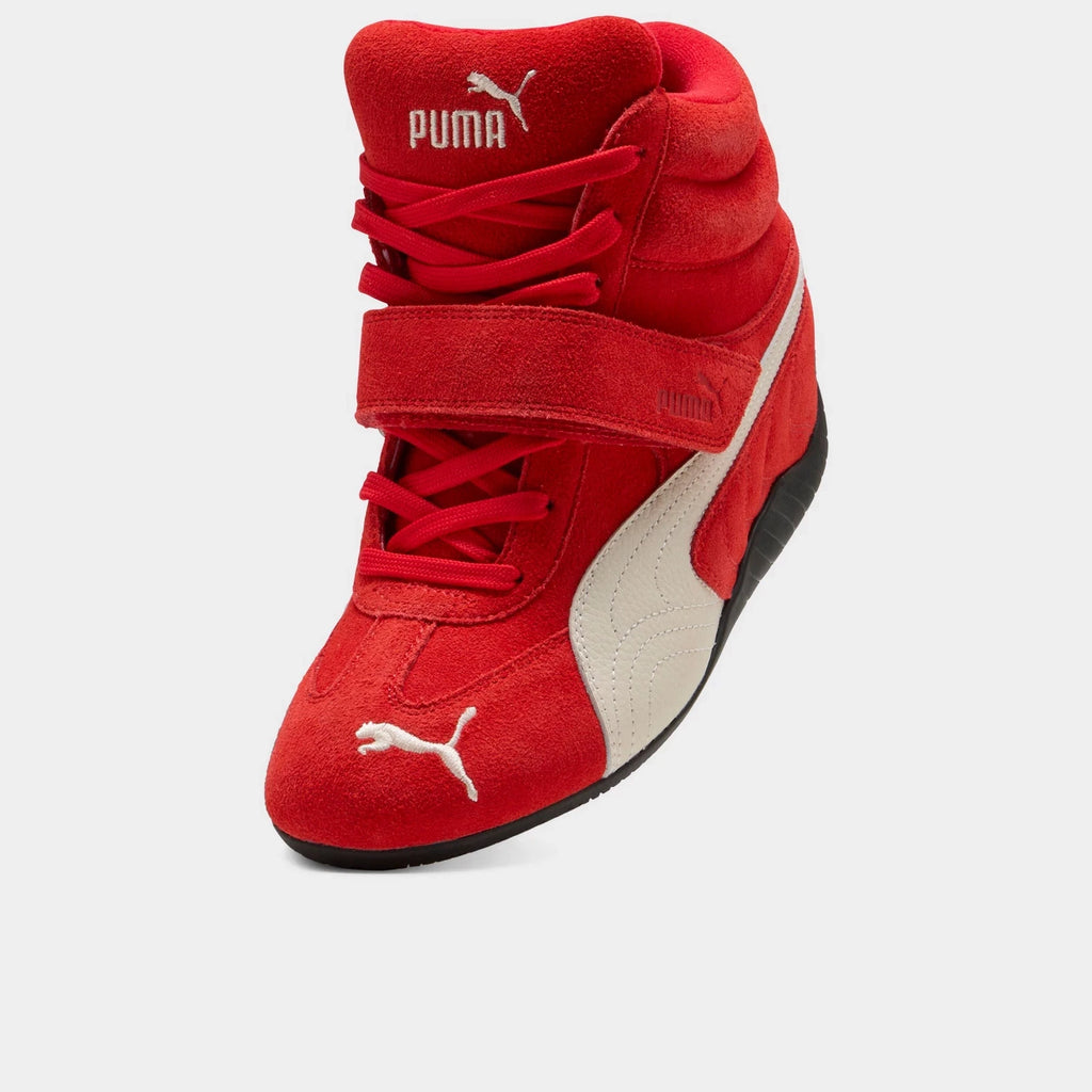 Women's Hidden Wedge Leather Sneakers