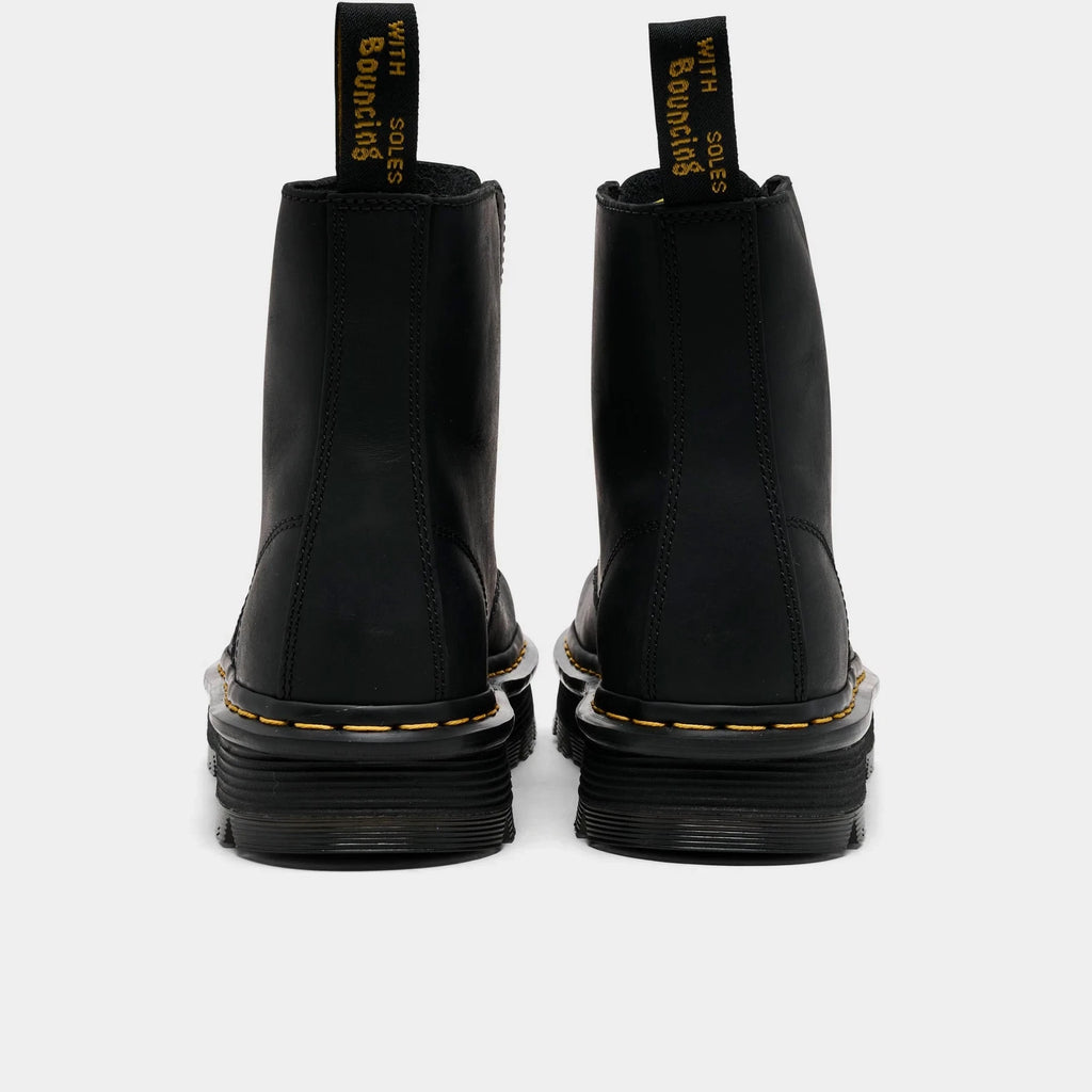 Women's Oiled Leather Slip-On Boots - Black