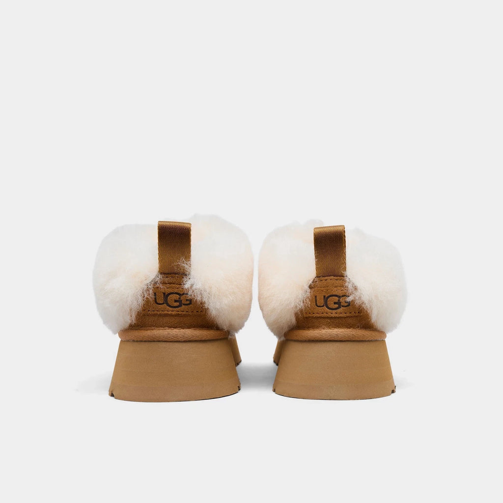Women's Suede Platform Clogs - Chestnut