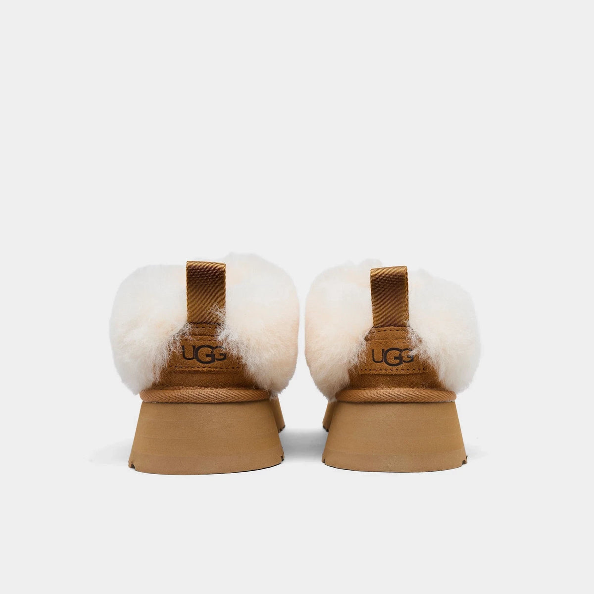 Women's Suede Platform Clogs - Chestnut