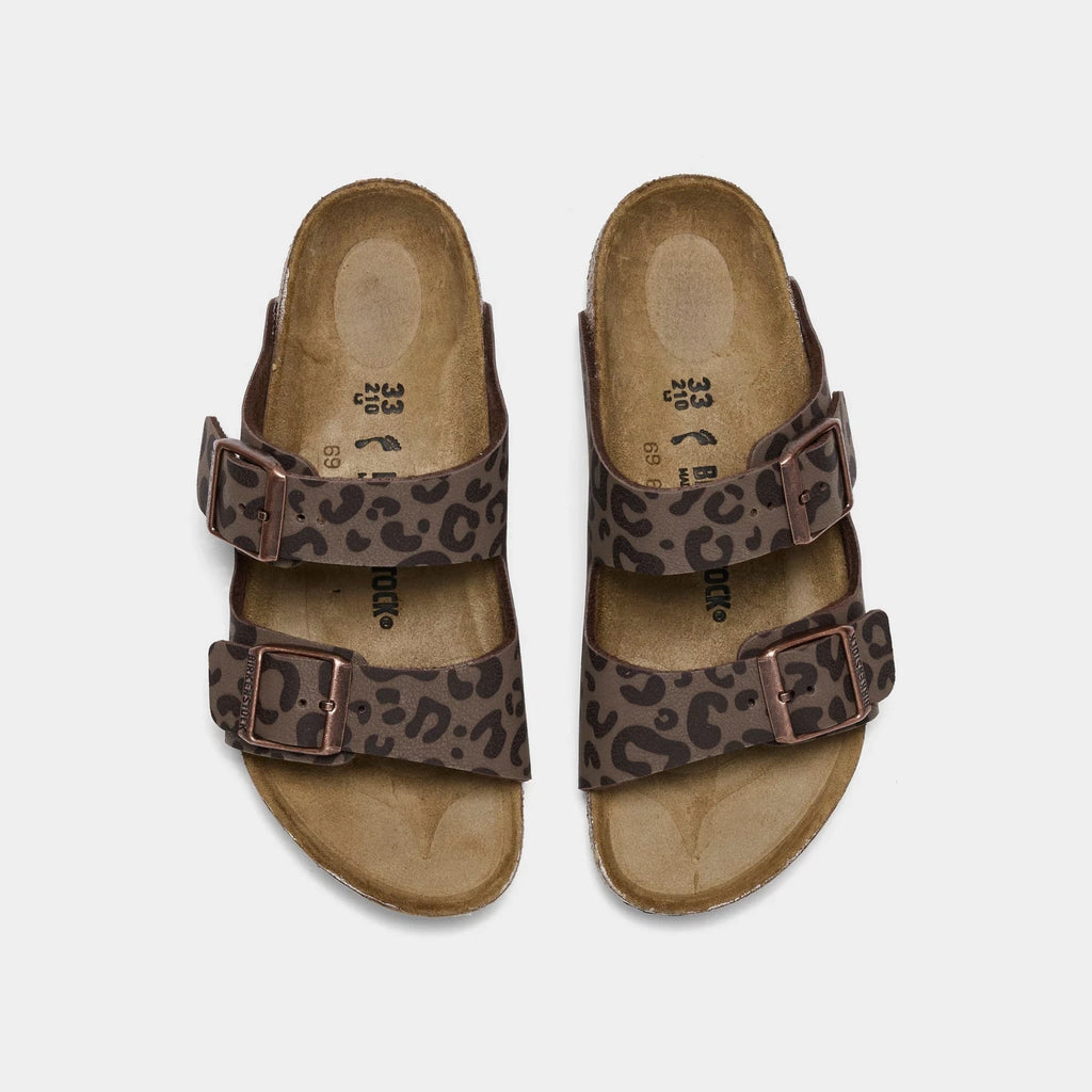Girls' Floral Two-Strap Synthetic Sandals