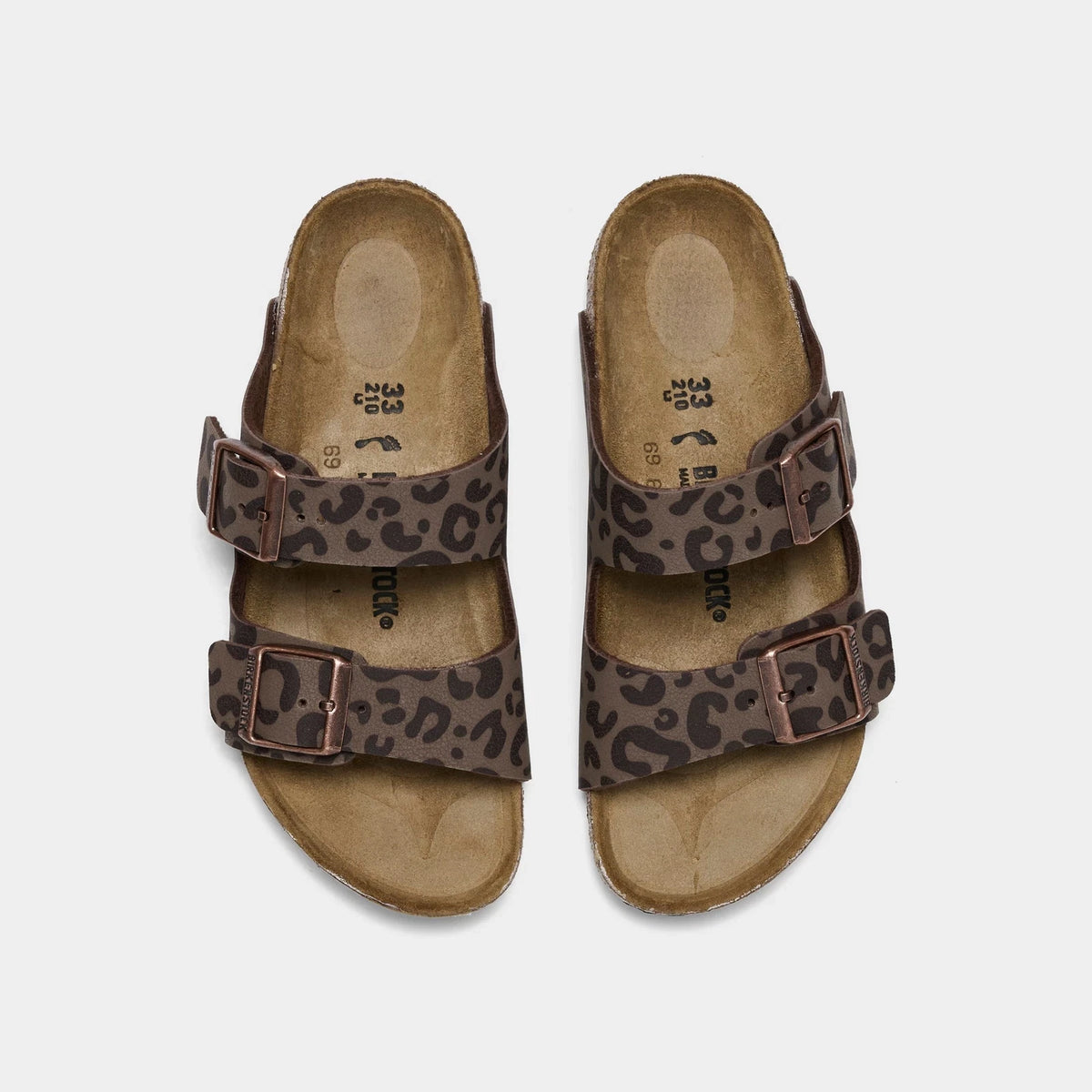 Girls' Floral Two-Strap Synthetic Sandals