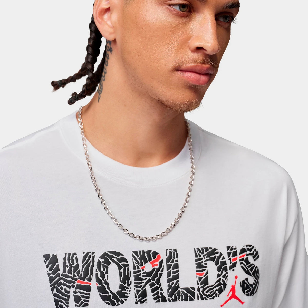 Men's Graphic Cotton T-Shirt - White