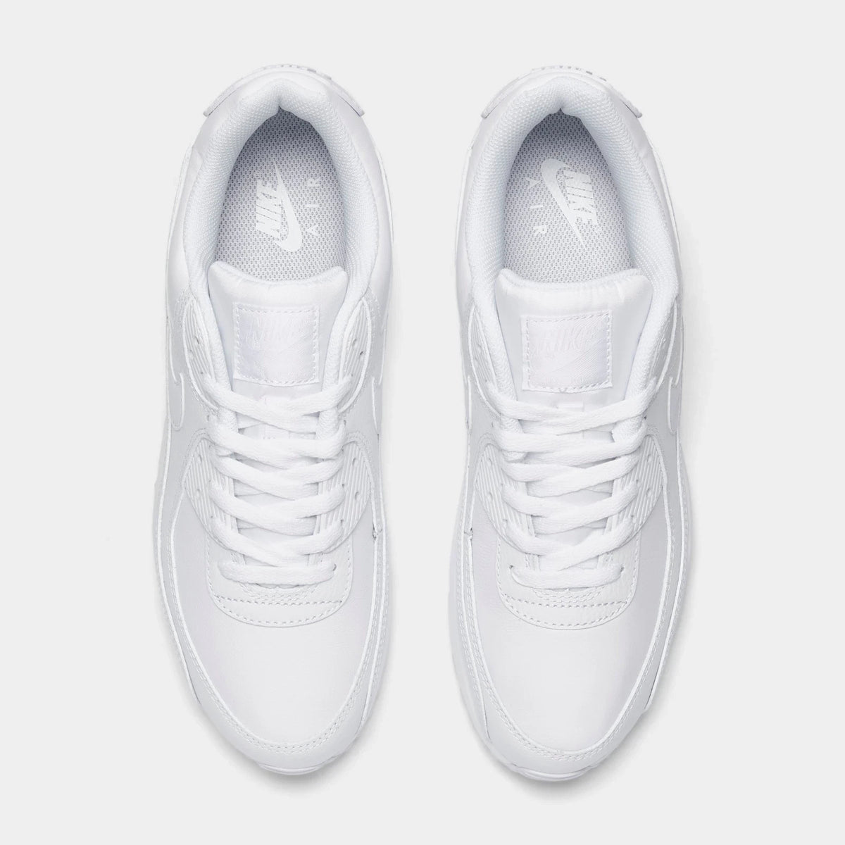 Men's Leather Low-Top Casual Sneakers - White