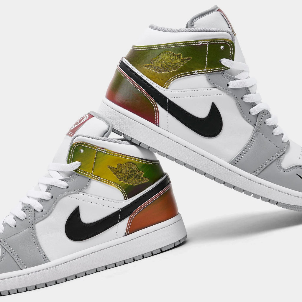 Men's Leather Mid Top Sneakers
