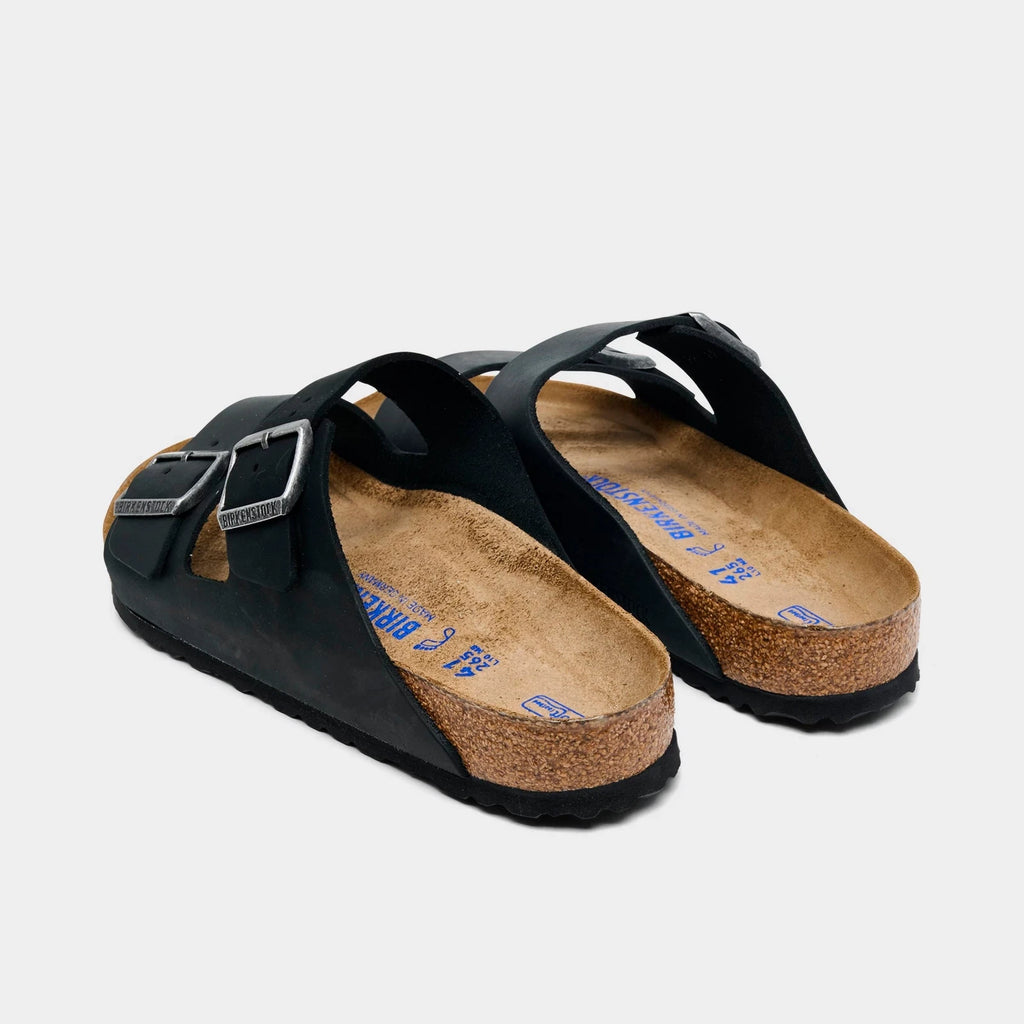 Men's Oiled Leather Two-Strap Sandals