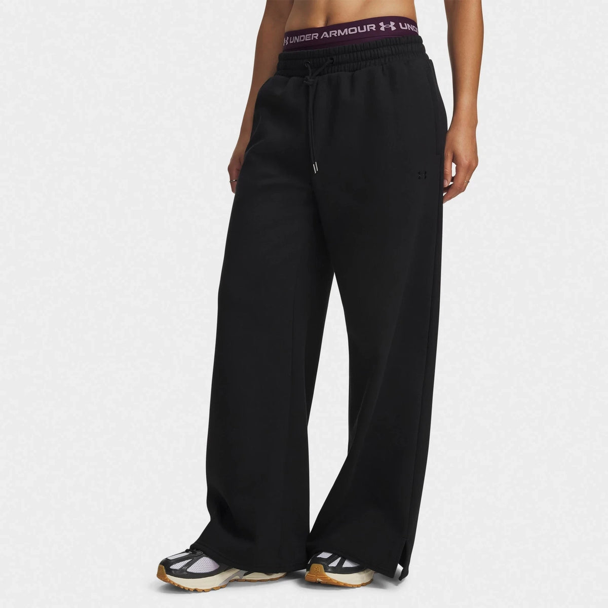Women's Brushed Fleece Wide-Leg Pants - Gray