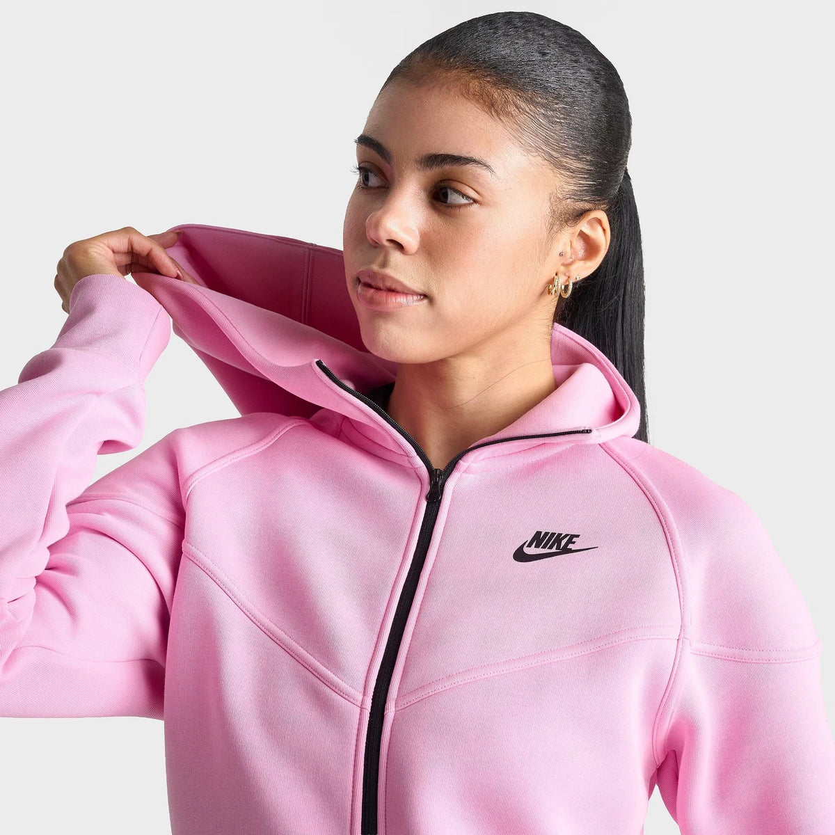 Women's Lightweight Full Zip Fleece Hoodie